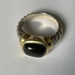 Authentic David Yurman vintage Noblesse onyx ring